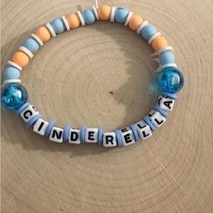 Disney parks “Cinderella” Inspired Hand Crafted Beaded Friendship Bracelet-Cute